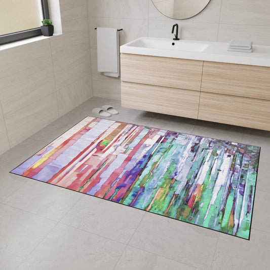 Striped Pastels 48" x 72" Heavy Duty Floor Mat