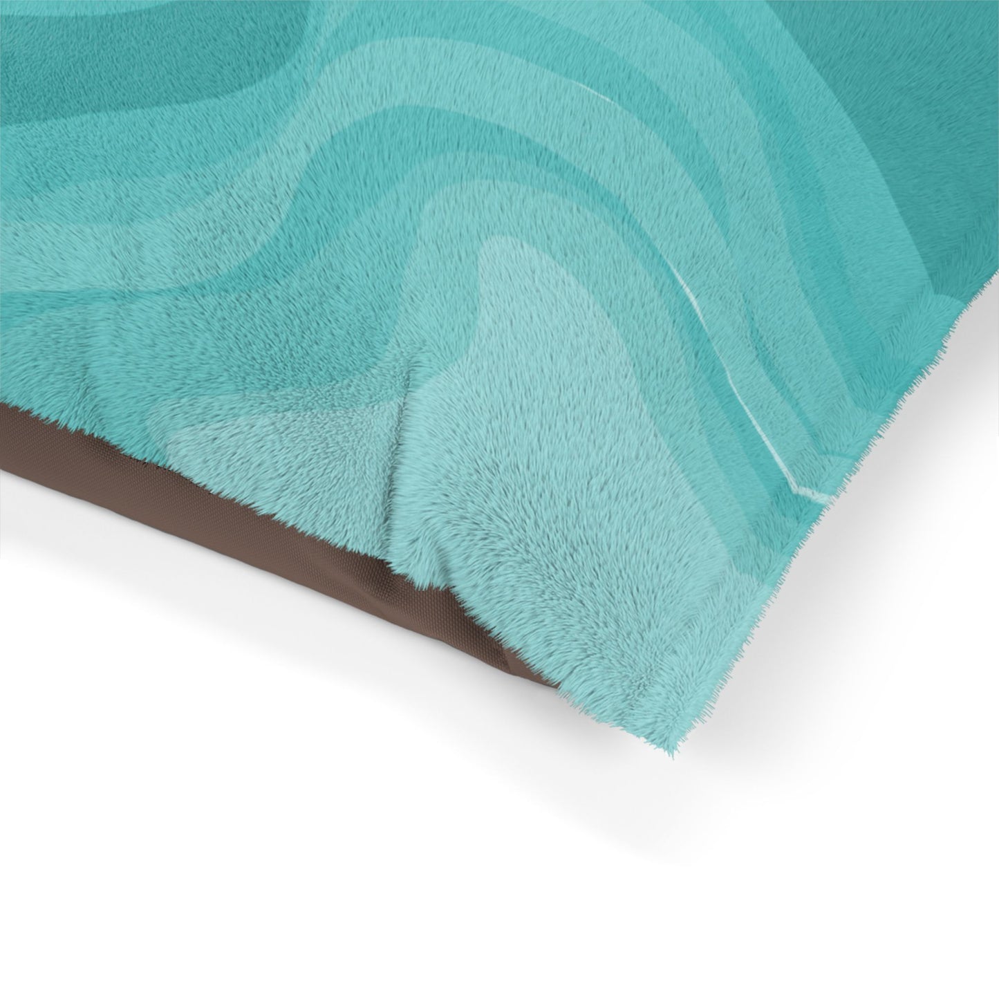 Tif Green Wavey 28" × 18" Pet Bed