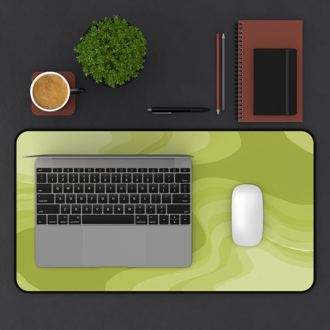 Lemon Wavey 12" x 22" Desk Mat