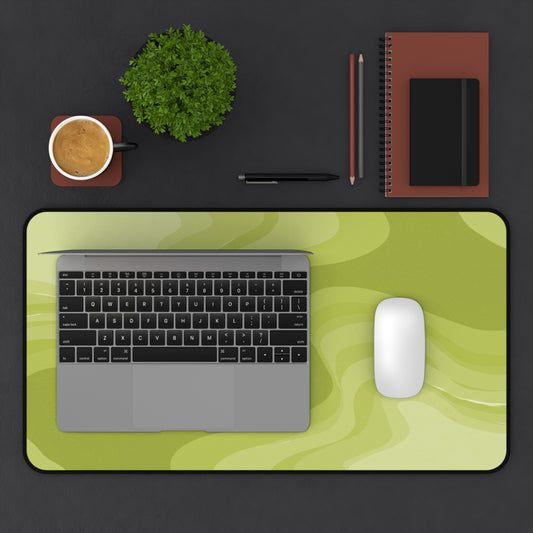 Lemon Wavey 12" x 22" Desk Mat
