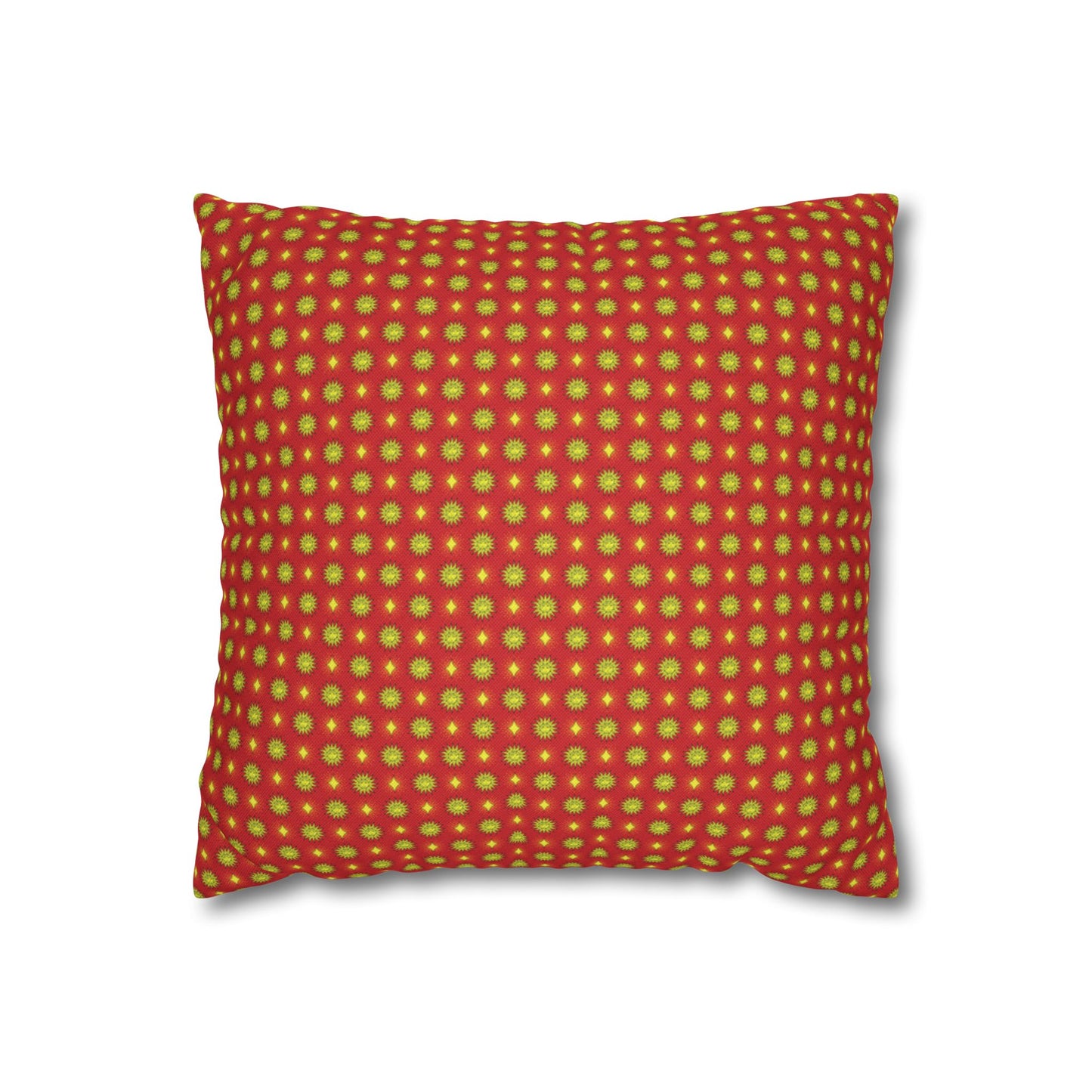 Late Evening Star-crossed Bodies Spun Polyester Square Pillowcase, 14" x 14"