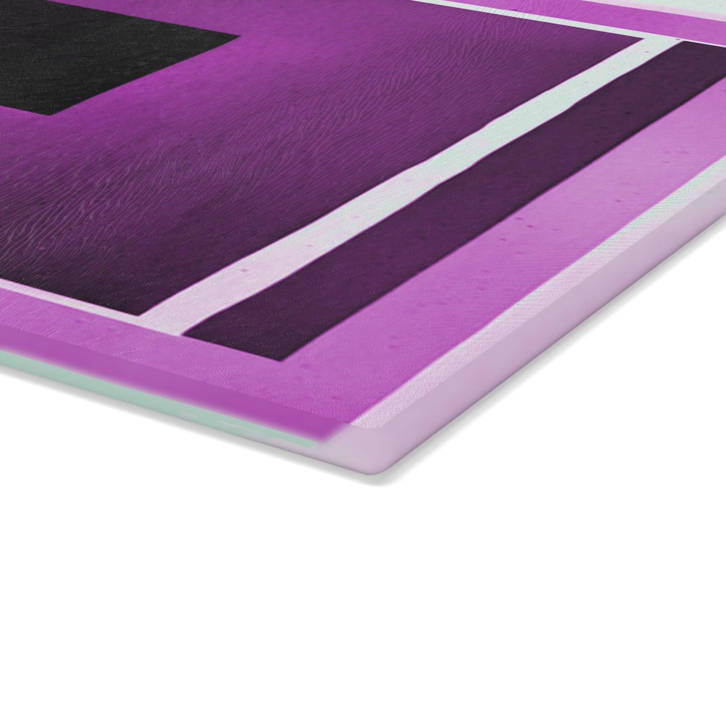 Magenta Shadow Glass Cutting Board, 11" x 15"