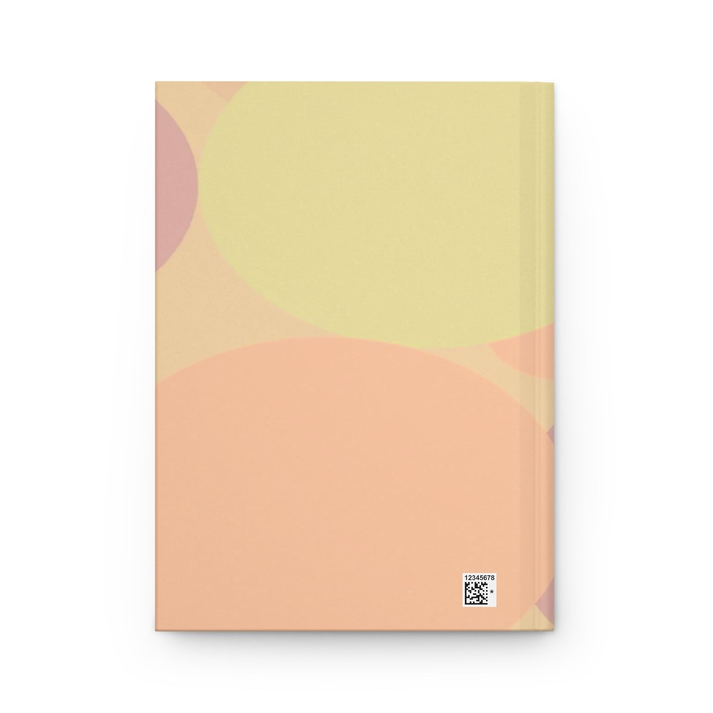 Pastel Hot Peach Patches 5.75" x 8" Hardcover Journal Matte with 150 lined pages