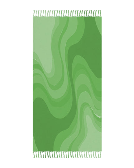Greenie Meanie Wavey 38" × 81" Boho Beach Cloth