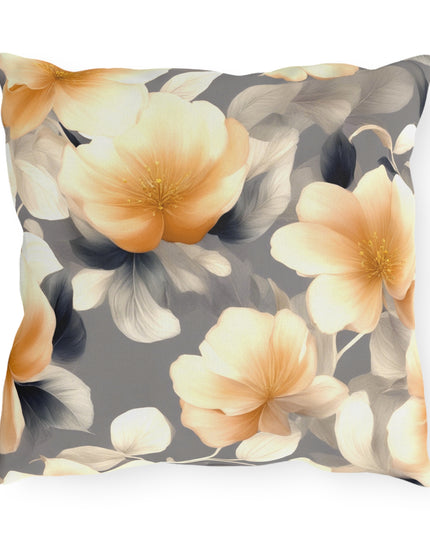 Soft Blossom Floral Bunch Outdoor Pillow, 16" x 16"