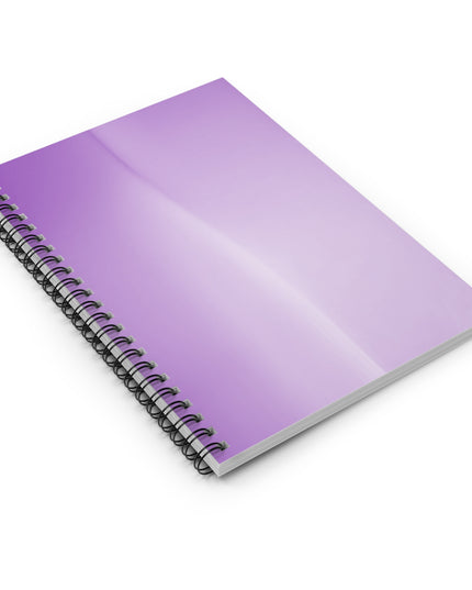 Soft Lavender Fade Wavey Spiral Notebook - Ruled Line, 6" x 8", 118 pages