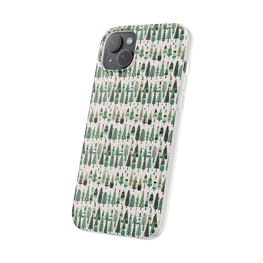 Mini Vintage Green Trees Iphone 15 Plus Flexi Case