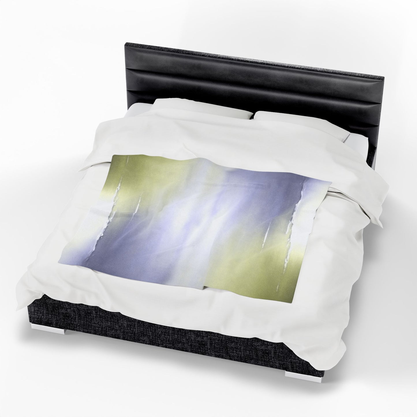 Lavender Sea Golden Fog Velveteen Plush Blanket, 50" x 60"