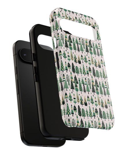 Mini Vintage Green Trees Google Pixel 9 Tough Cases