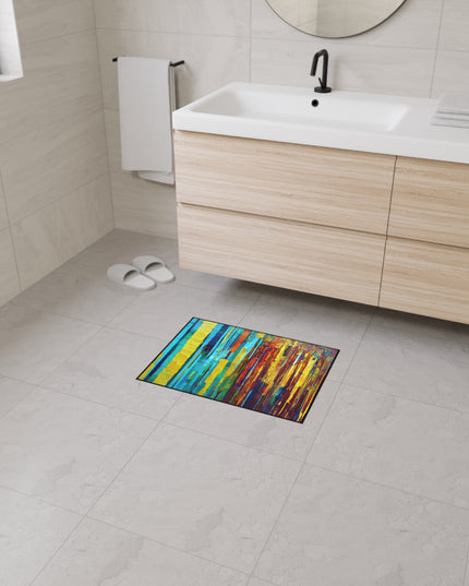 Striped Alpha 18" x 24" Heavy Duty Floor Mat