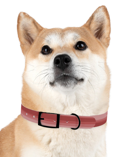 Power Red Wavey Extra Large Dog Collar