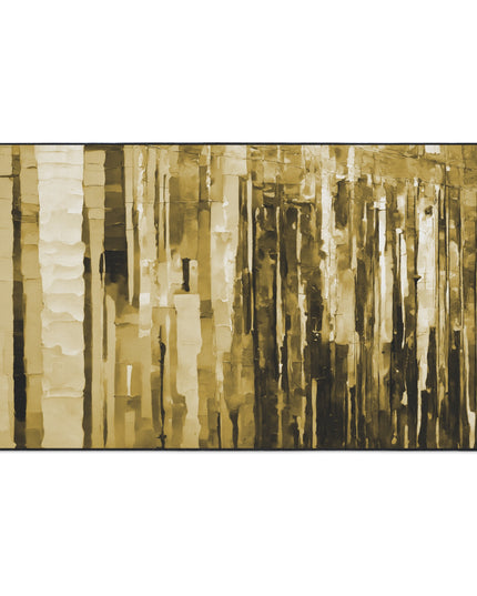 Striped Light Brown 24" x 36" Heavy Duty Floor Mat
