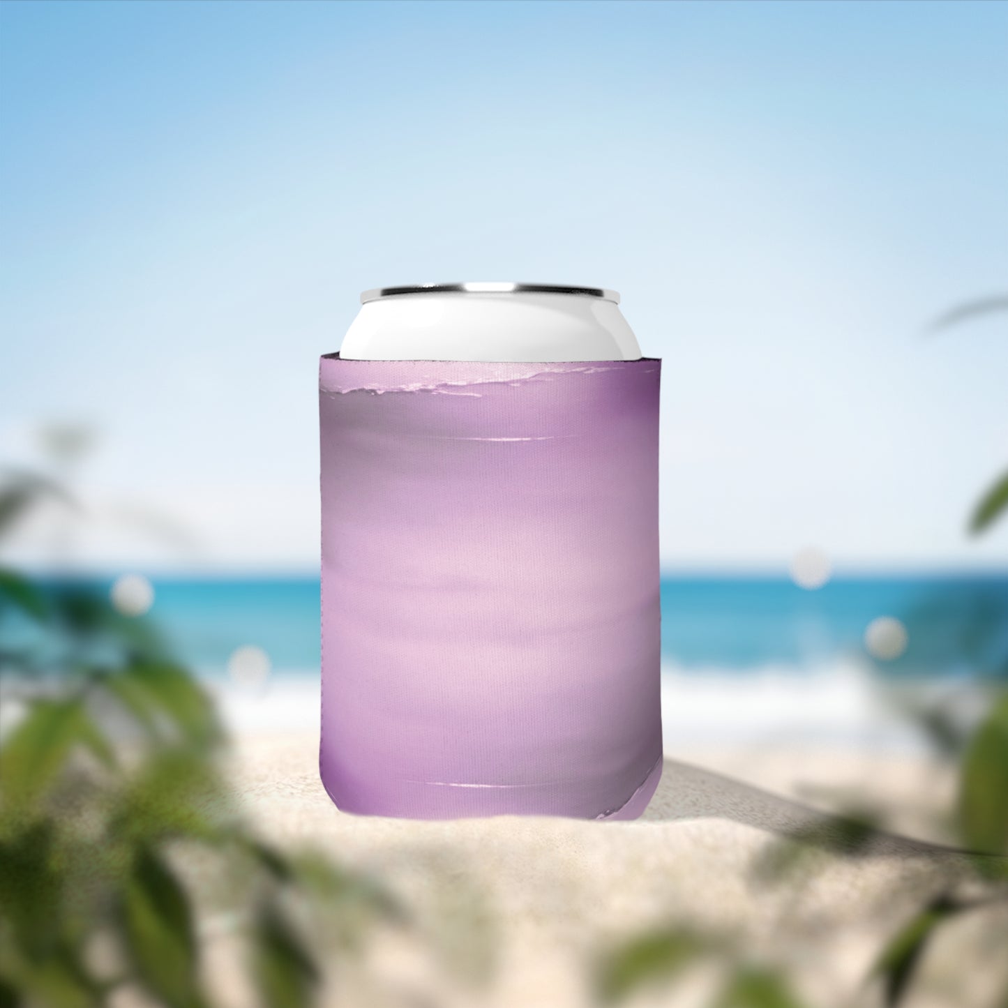 Dark Pink Sea Amethyst Fog 12 oz Can Cooler Sleeve