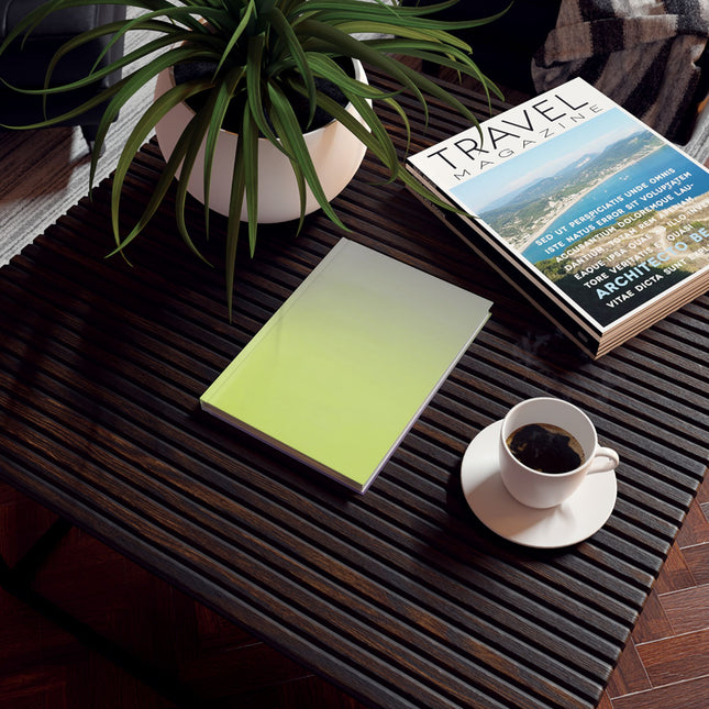 Purple Golden Fade 5.2" x 7.4" Hard Backed Journal with 128 blank pages