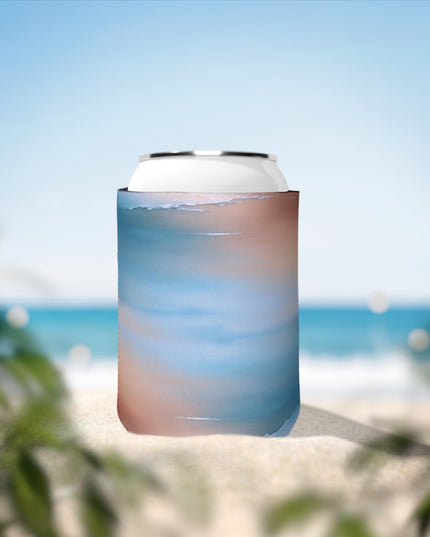 Blue Sea Peach Fog 12 oz Can Cooler Sleeve