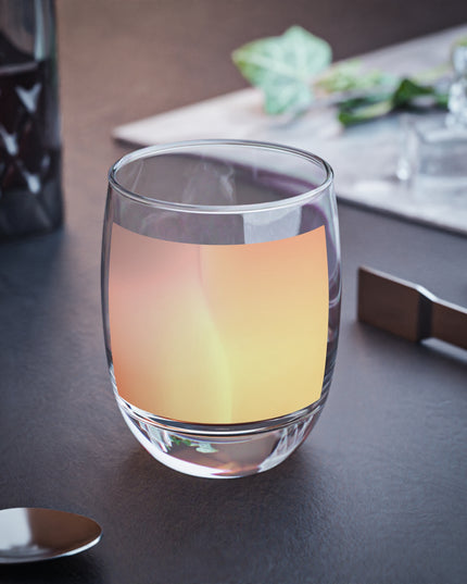Hot Peach Fade Whiskey Glass, 6 oz