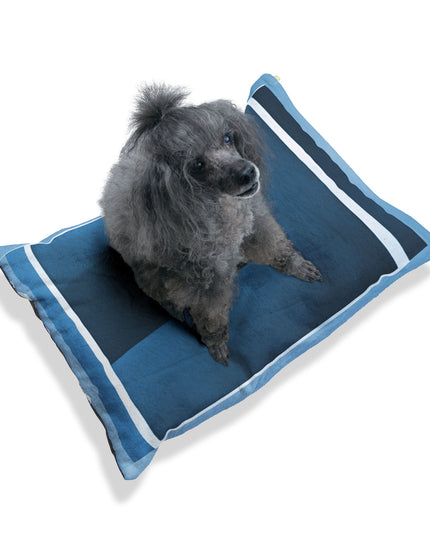 Blue Shadow 28" × 18" Pet Bed