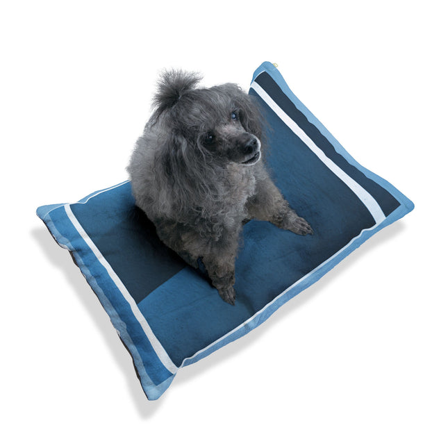 Blue Shadow 28" × 18" Pet Bed