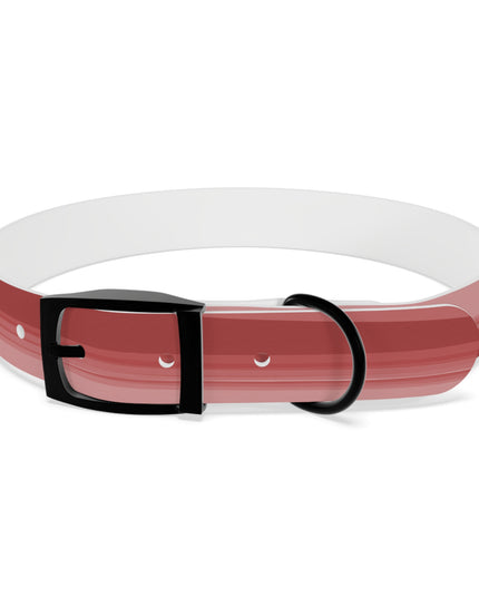 Power Red Wavey Large Dog Collar