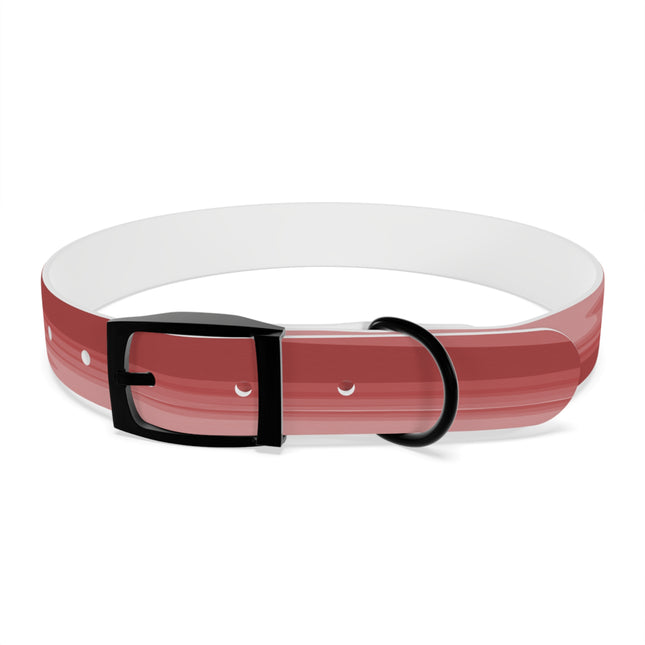 Power Red Wavey Large Dog Collar