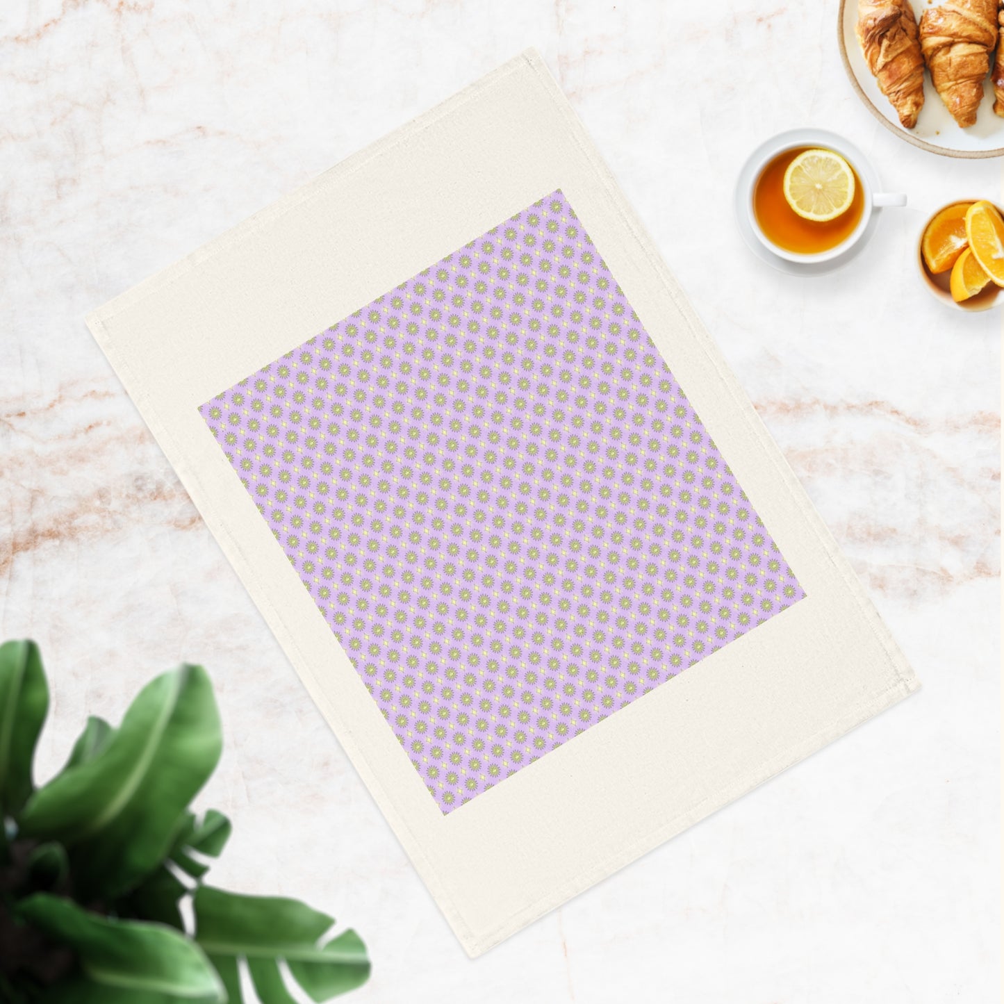 Magenta Star-crossed Bodies Cotton Tea Towel 19.6" x 27.5"
