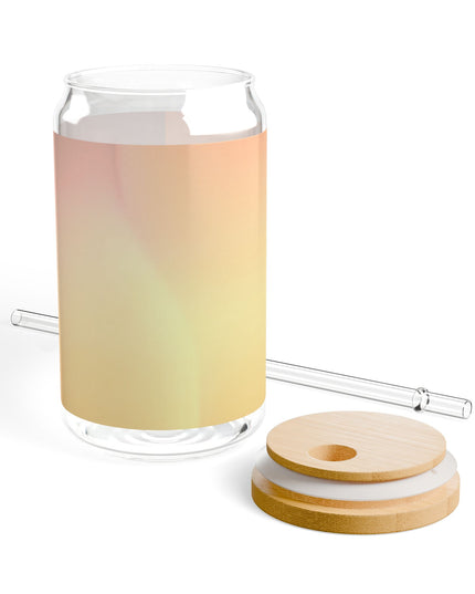 Hot Peach Fade Sipper Glass, 16oz