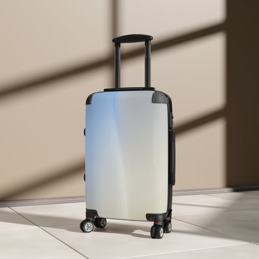 Cobalt Fade Fade Small Suitcase with built in lock, 4 double-wheels, telescopic handle, and ABS back hard-shell