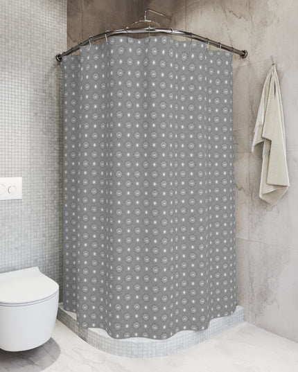 Desaturated Star-crossed Bodies Shower Curtain, 71" x 74"