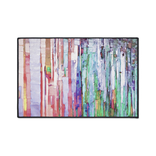 Striped Pastels 18" x 27" Heavy Duty Floor Mat