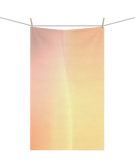 Hot Peach Fade Tea Towels (cotton, poly), 18" x "30