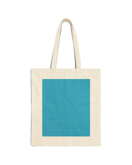 Blue Green Star-crossed Bodies Cotton Canvas Tote Bag