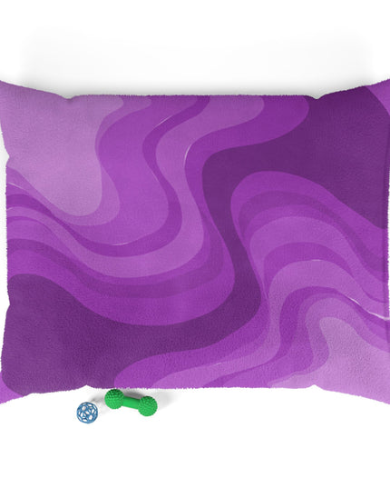 Wavey Purple Wavey 50" × 40" Pet Bed