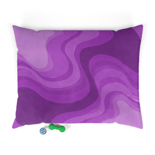 Wavey Purple Wavey 50" × 40" Pet Bed