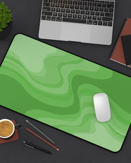 Greenie Meanie Wavey 12" x 22" Desk Mat