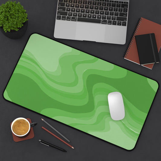 Greenie Meanie Wavey 12" x 22" Desk Mat