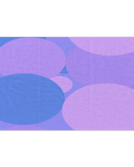 Pastel Purple Family Patches Rally Towel, 11" x 18"