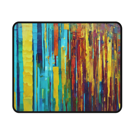 Striped Alpha Non-Slip Gaming Mouse Pad, 9.5" X 8" Rectangle