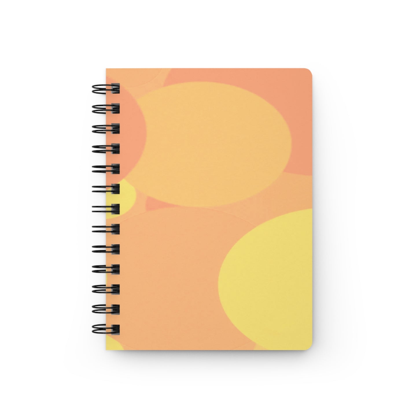 Pastel Bright Oranges Patches Spiral Bound Journal, 5" x 7" 150 pages