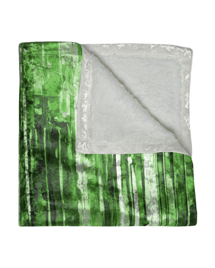 Striped Mint Pastel 50" x 60" Crushed Velvet Blanket