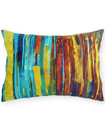Striped Alpha 20" x 14" Outdoor Pillow
