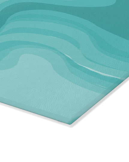 Tif Green Wavey 8" x 11" Glass Cutting Board