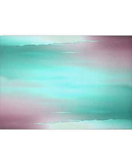 Green Sea Lavender Fog 8" x 11" Glass Cutting Board