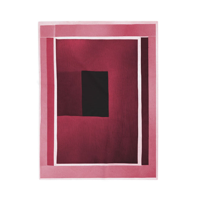 Red Shadow Velveteen Plush Blanket, 30" x 40"