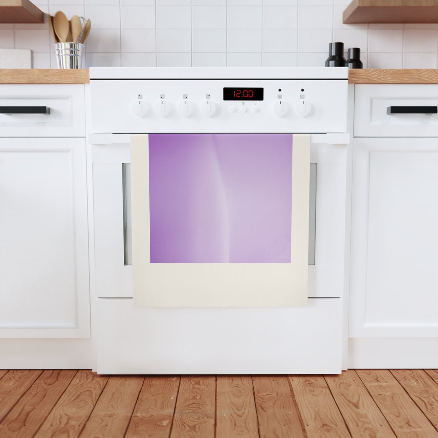Soft Lavender Fade 19.6" x 27.5" Cotton Tea Towel