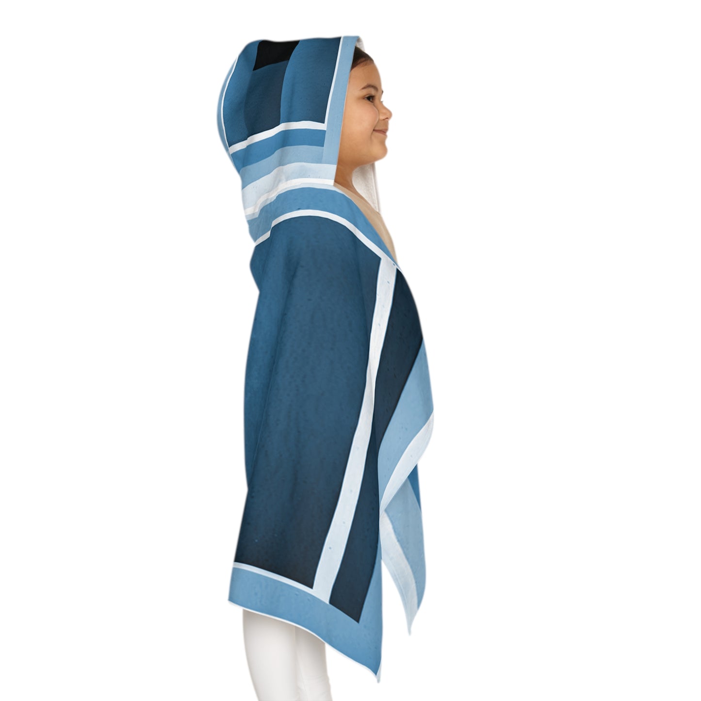 Blue Shadow Youth Hooded Towel, 24" x 48"