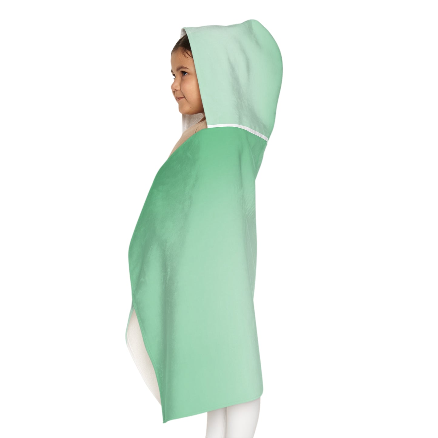 Mint Fade Youth Hooded Towel, 24" x 48"