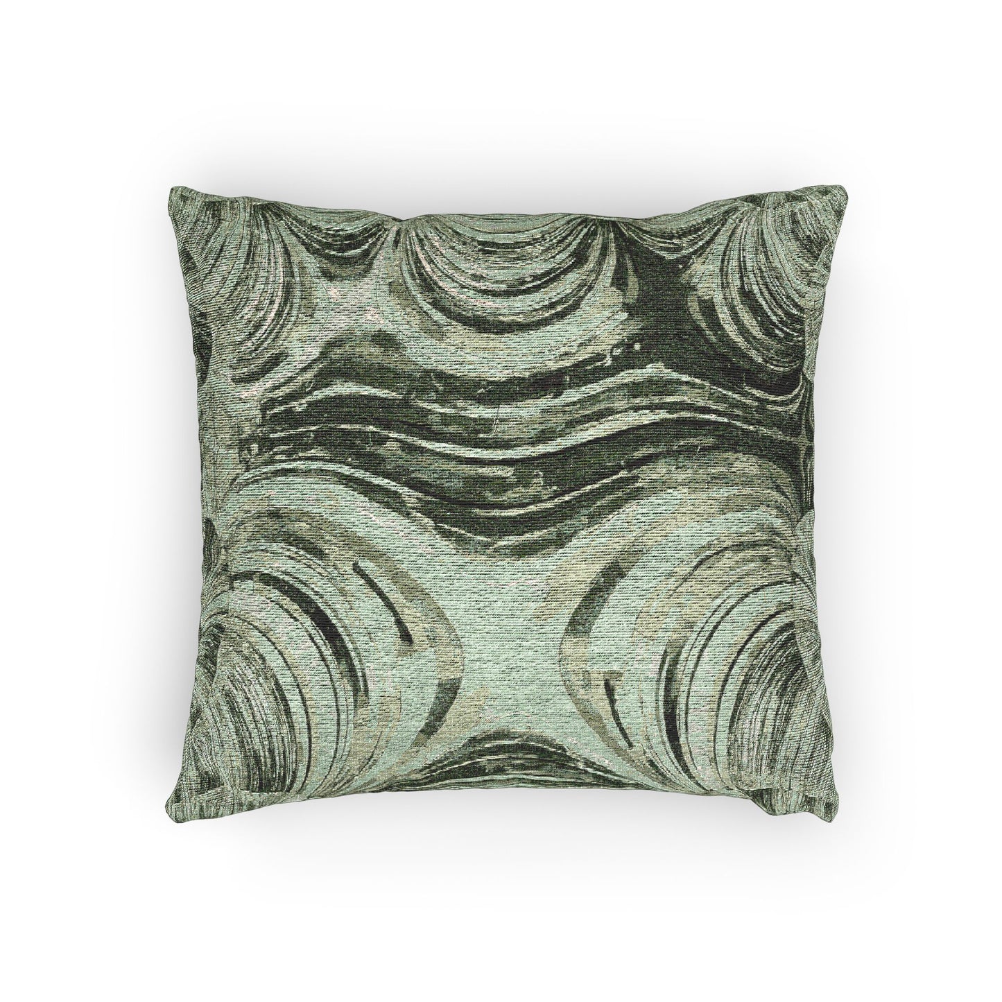 Uzi Spiral Mint Pastel Woven Pillow, 17" x 18"
