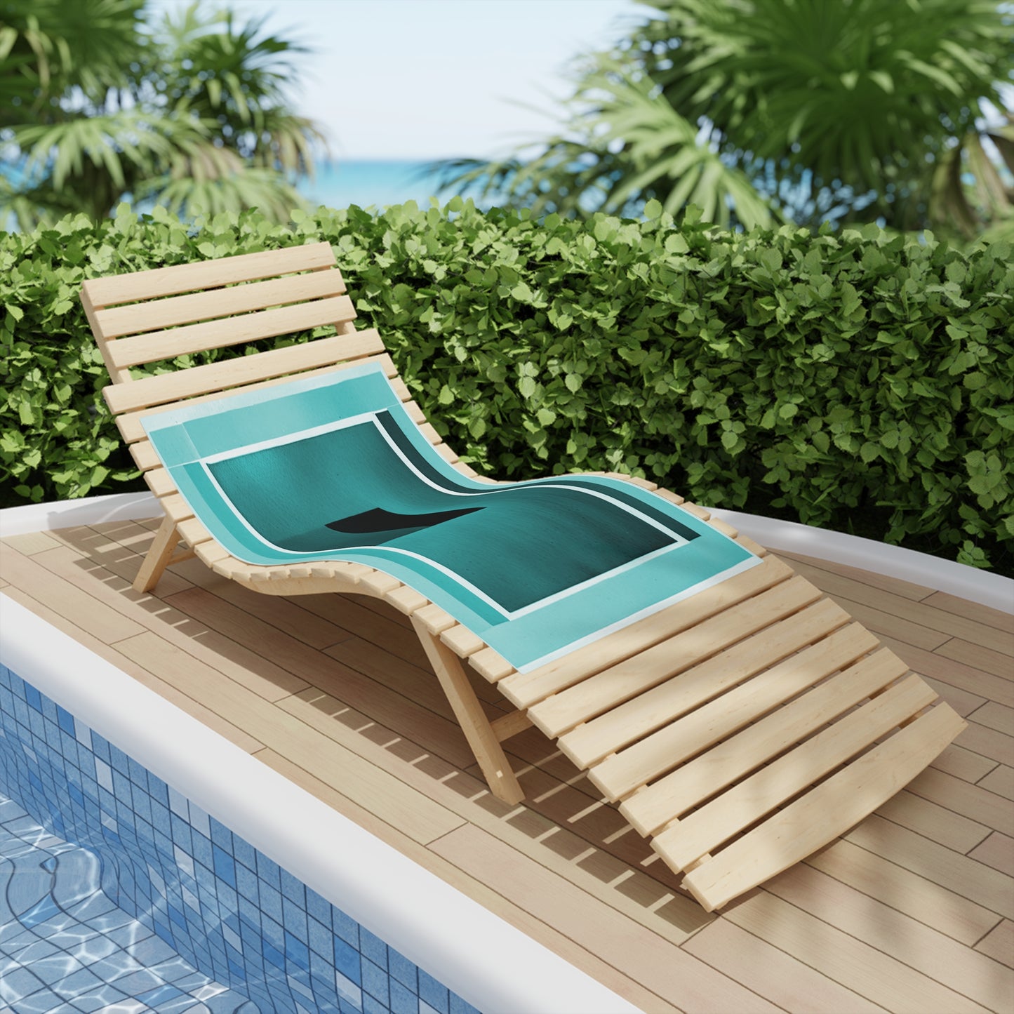 Tif Shadow Beach Towel, 24" x 44"