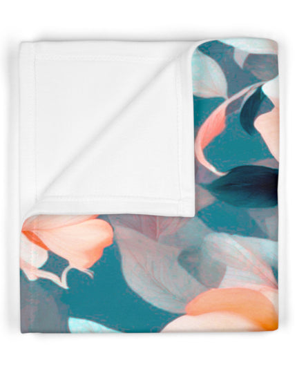 Orange Blossom Floral Bunch Soft Fleece Baby Blanket, 30" x 40"