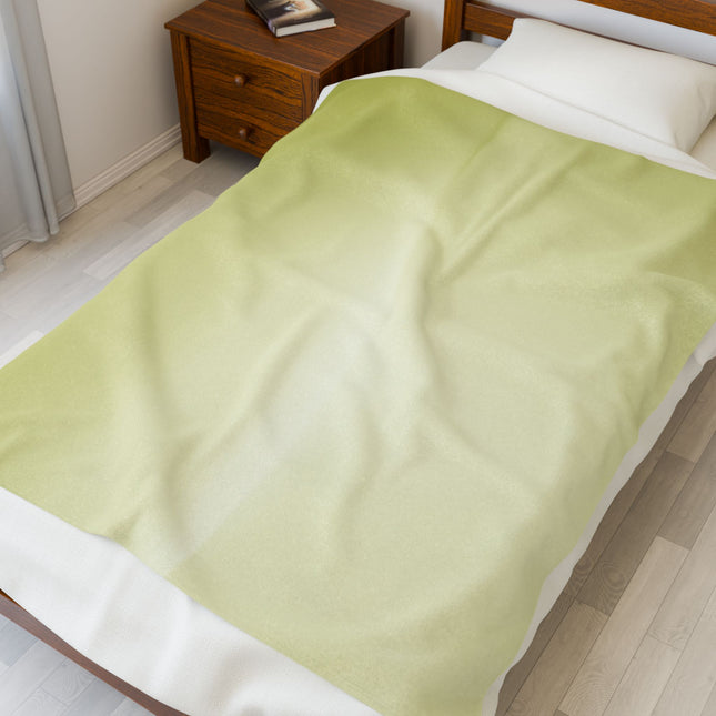 Lemon Fade Velveteen Plush Blanket, 50" x 60"